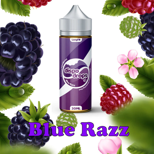 Dispo Drops - Blue Razz 120ml Longfill