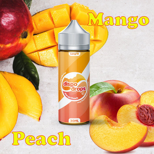 Dispo Drops - Mango Peach 120ml Longfill
